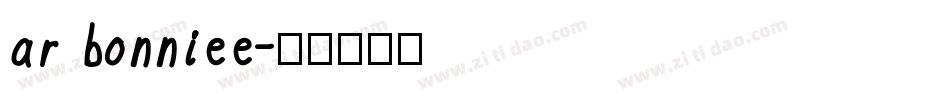 ar bonniee字体转换